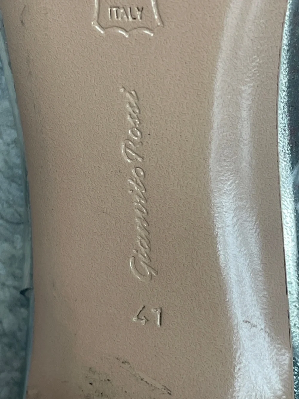 Gianvito Rossi silver plexi